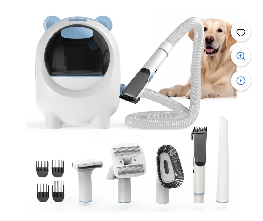 MOOSOO Pet Grooming Vacuum & 12KPA Powerful Suction Pet Hair Vacuum