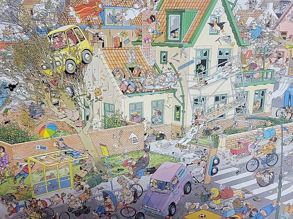 Christmas Jan Van Haasteren Jigsaw Puzzle 1500 Pieces Jumbo THE STORM 01498