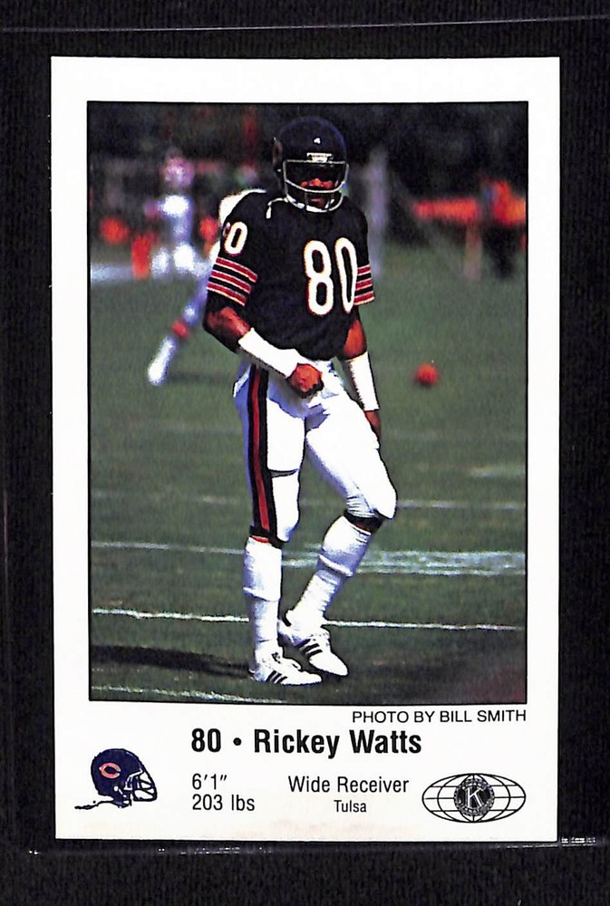 1981 Chicago Bears Police #NNO Rickey Watts - NM/MT+ Set Break!
