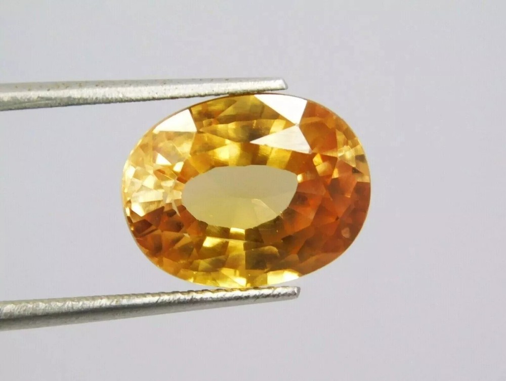 Natural AA+ Yellow Sapphire Cushion 12-14Ct EGL Certified Loose Gemstone
