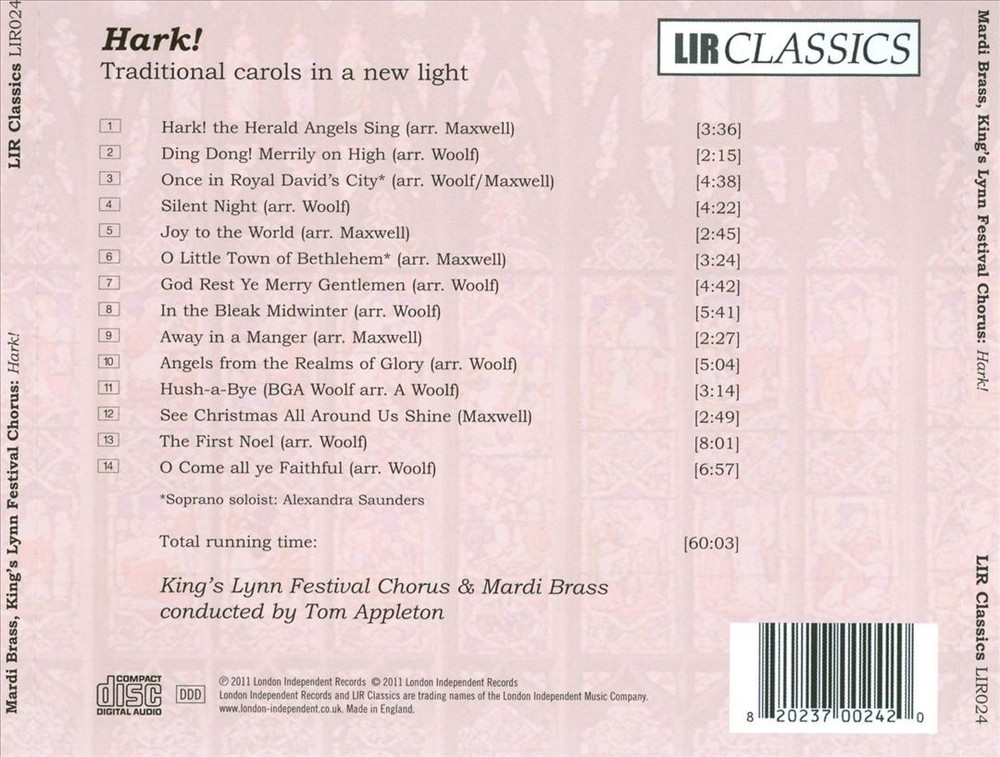 Hark! Traditional Carols with King’s Lynn Festival Chorus Mardi Brass Tom Appleton