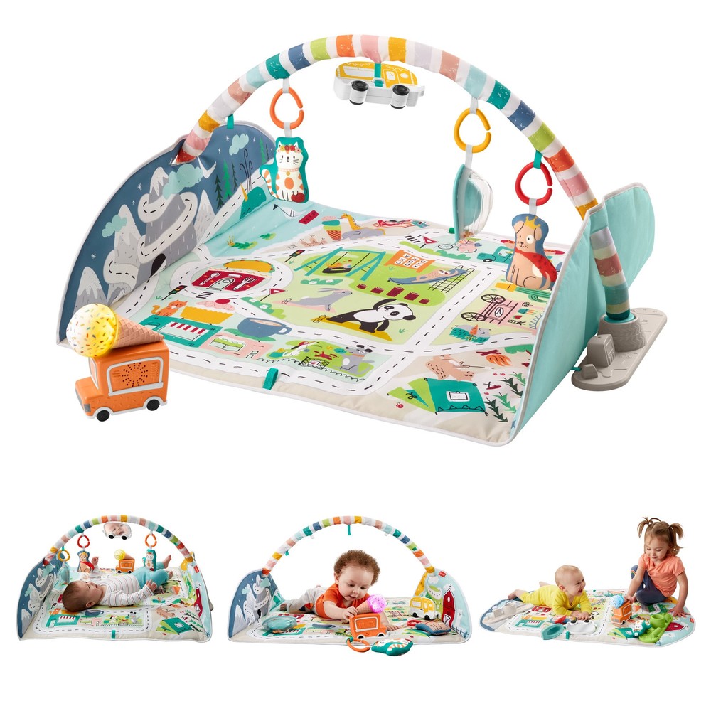 Fisher-Price Extra Large Activity City Gym & Jumbo Playmat for Infants