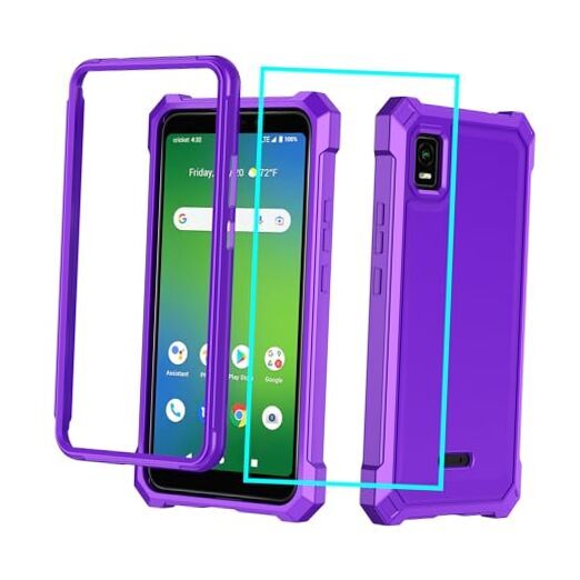 AT&T Vista Purple Phone Case with Screen Protector WTATTRW2