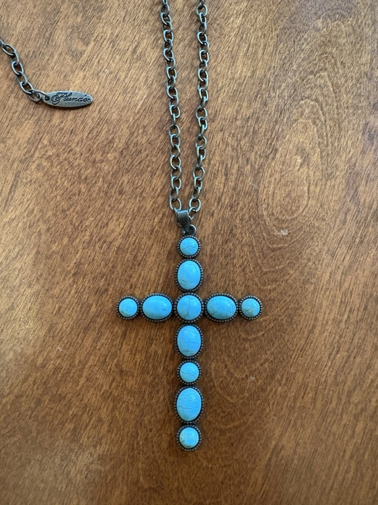 Vintage Plunder Cross Necklace 33