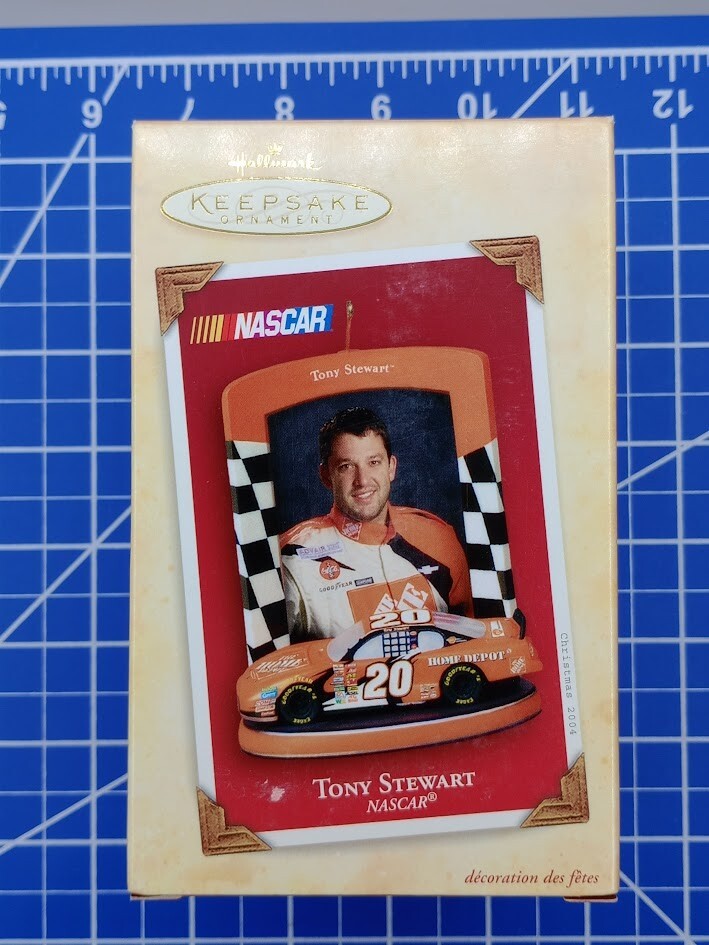 Vintage 2004 Hallmark Keepsake NASCAR Tony Stewart #20 Christmas Ornament
