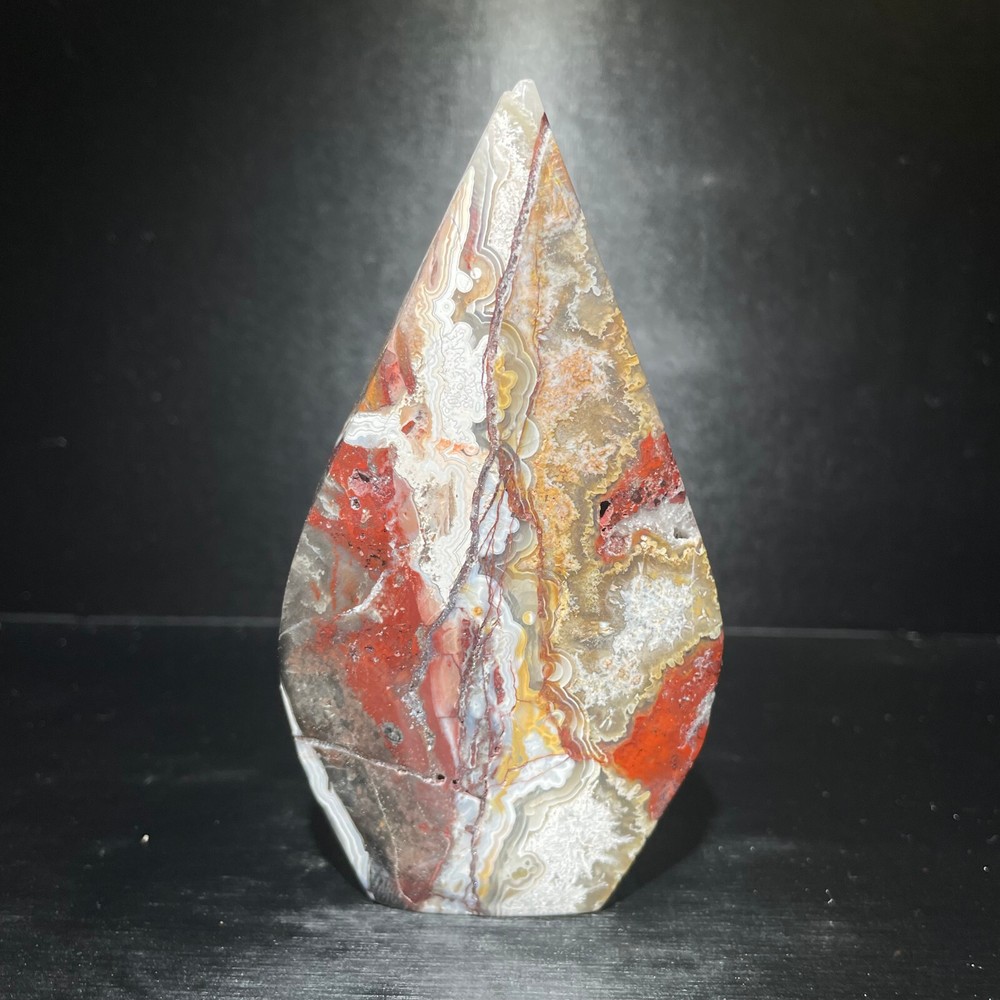 142G Natural Mexican Crazy Lace Agate Crystal Specimen for Healing
