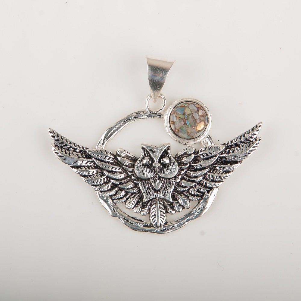 Birthday Gift For Her Natural Ethiopian Copper Turquoise Pendant Boho 925 Silver