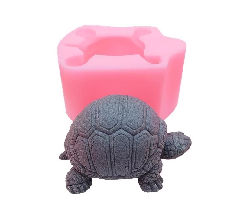 Silicone Turtle Mold for Concrete Cement Resin DIY Craft Statue Making
