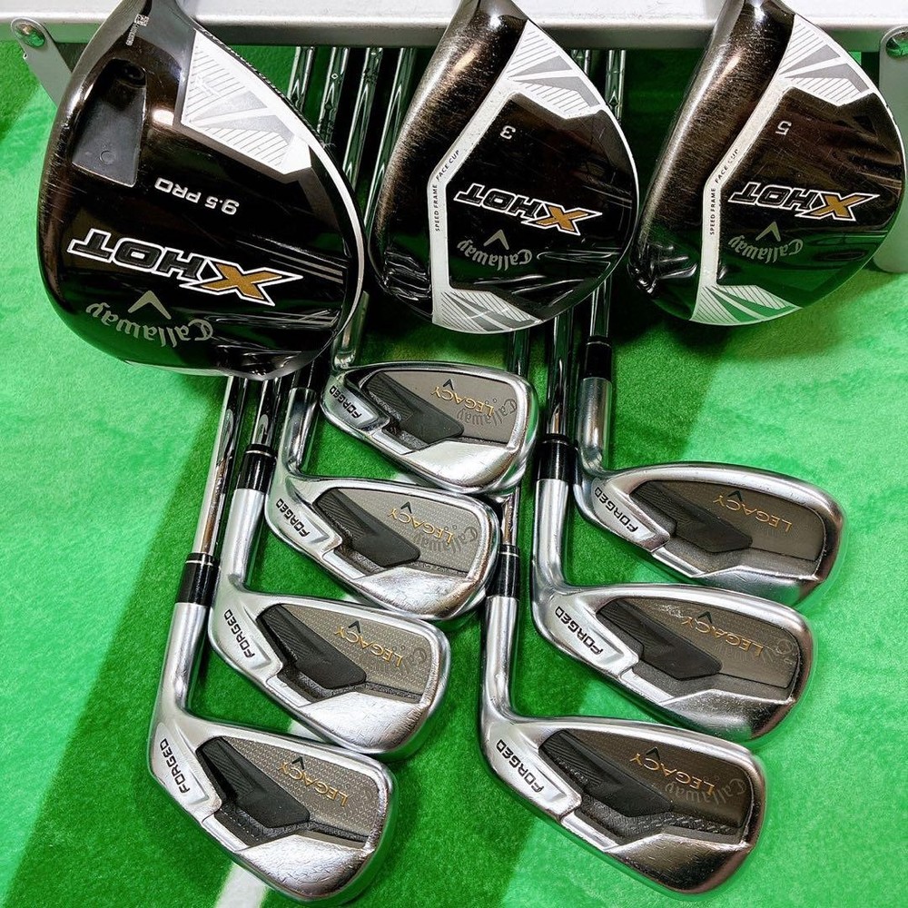 Callaway X Hot Legacy V 10-Piece Golf Club Set with Irons and Woods