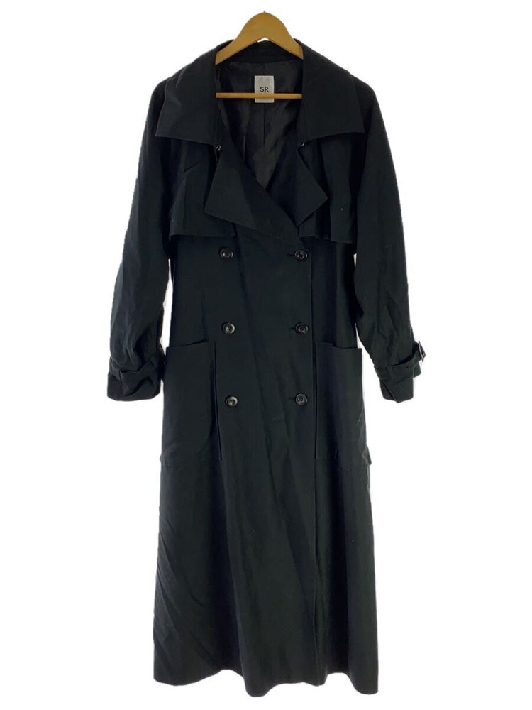Sr Trench Coat/1/Cotton/Blk/Plain 5578