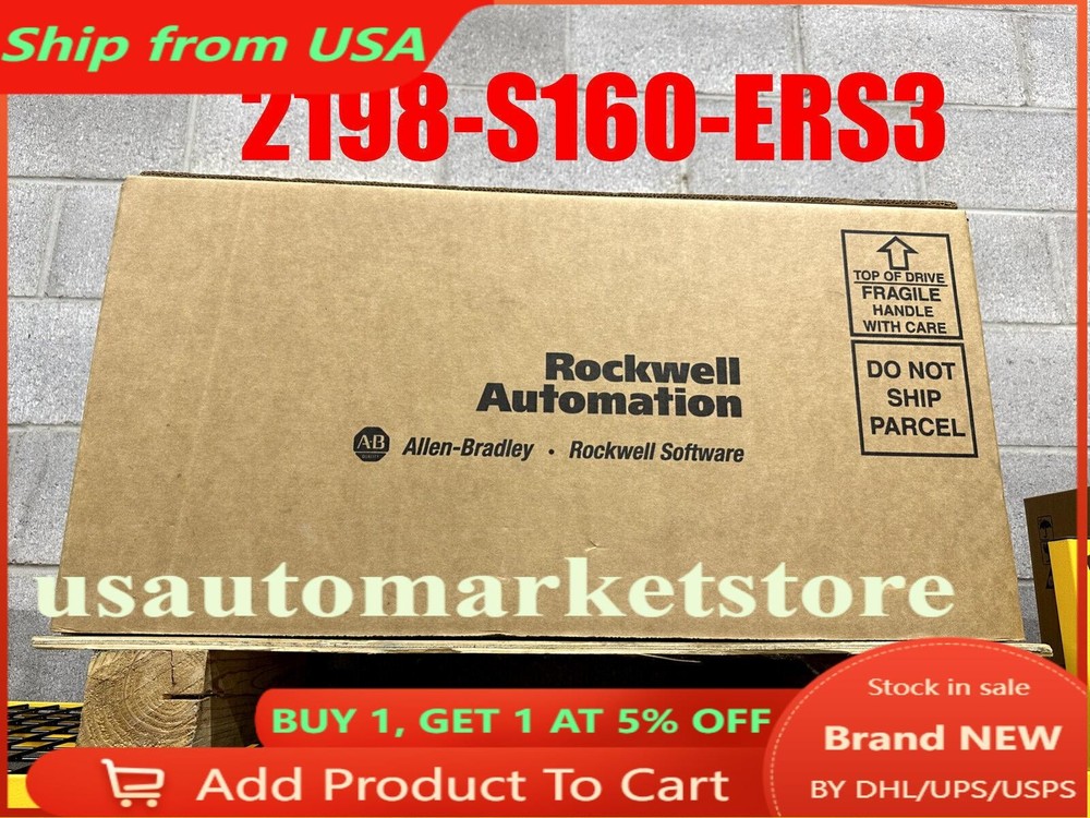 Factory Sealed Allen Bradley 2198-S160-ERS3 SER B Kinetix 5700 Servo Drive