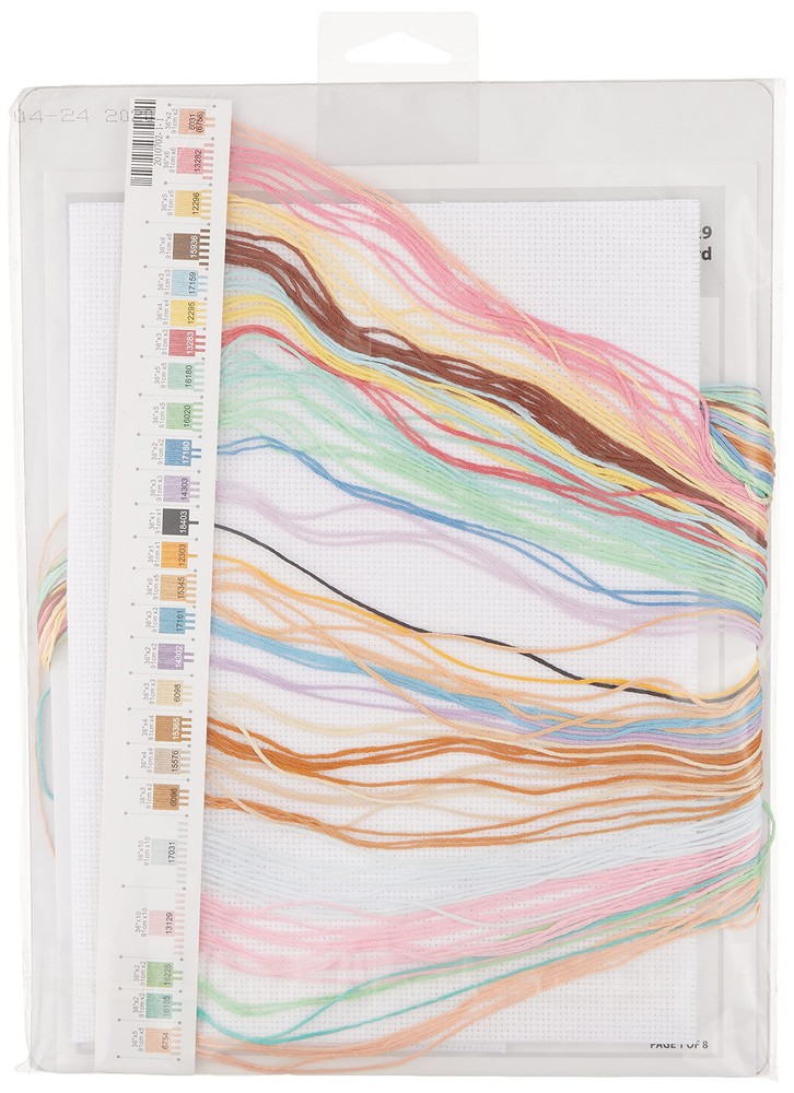 Personalized Dimensions Counted Cross Stitch Kit for Toy Shelf Baby Birth Record – Custom Embroidery Craft Project