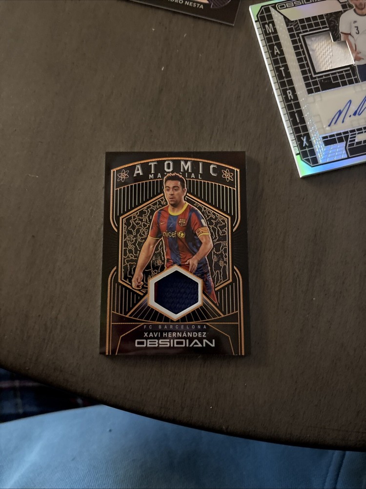 2020-21 ATOMIC MATERIAL GAME WORD PATCH - XAVI HERNANDEZ /50 - MINT OR BETTER