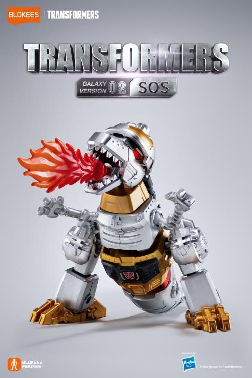 Blokees Transformers G1 Grimlock Dino Chase Model Kit Hasbro