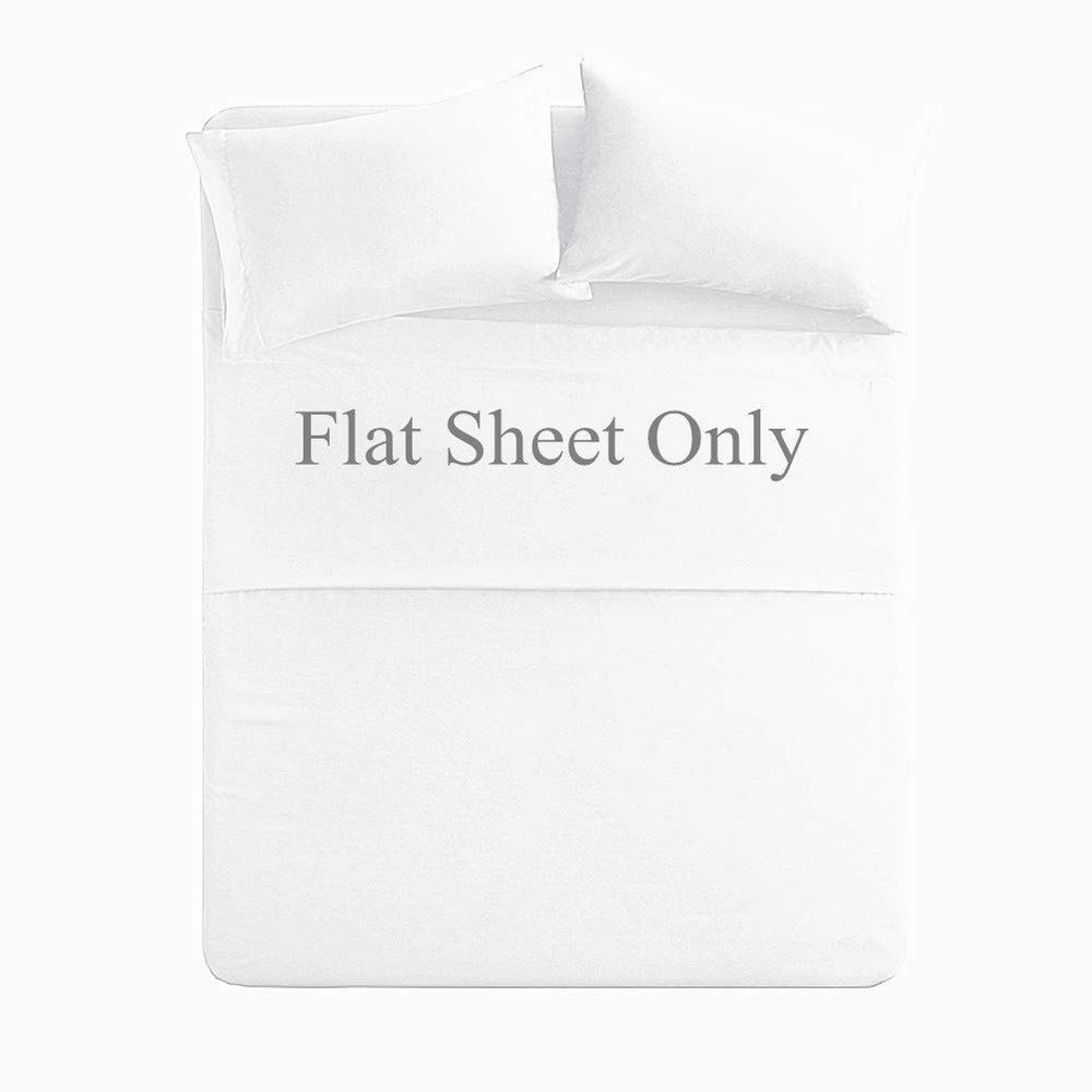 Queen Size Flat Sheet Single - 300 Thread Count 100% Egyptian Cotton Quality ...