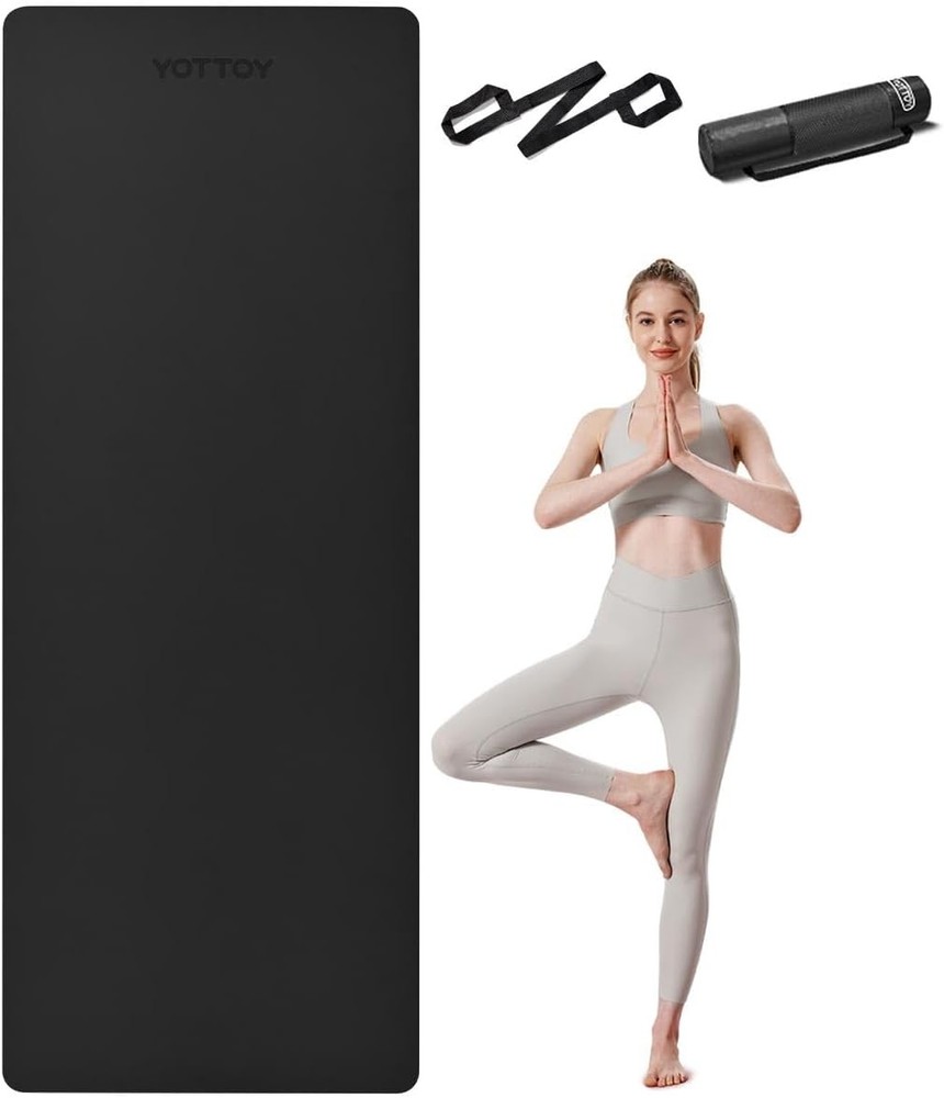 Extra Large 84x31 Inch Non-Slip TPE Yoga Exercise Mat for Workouts