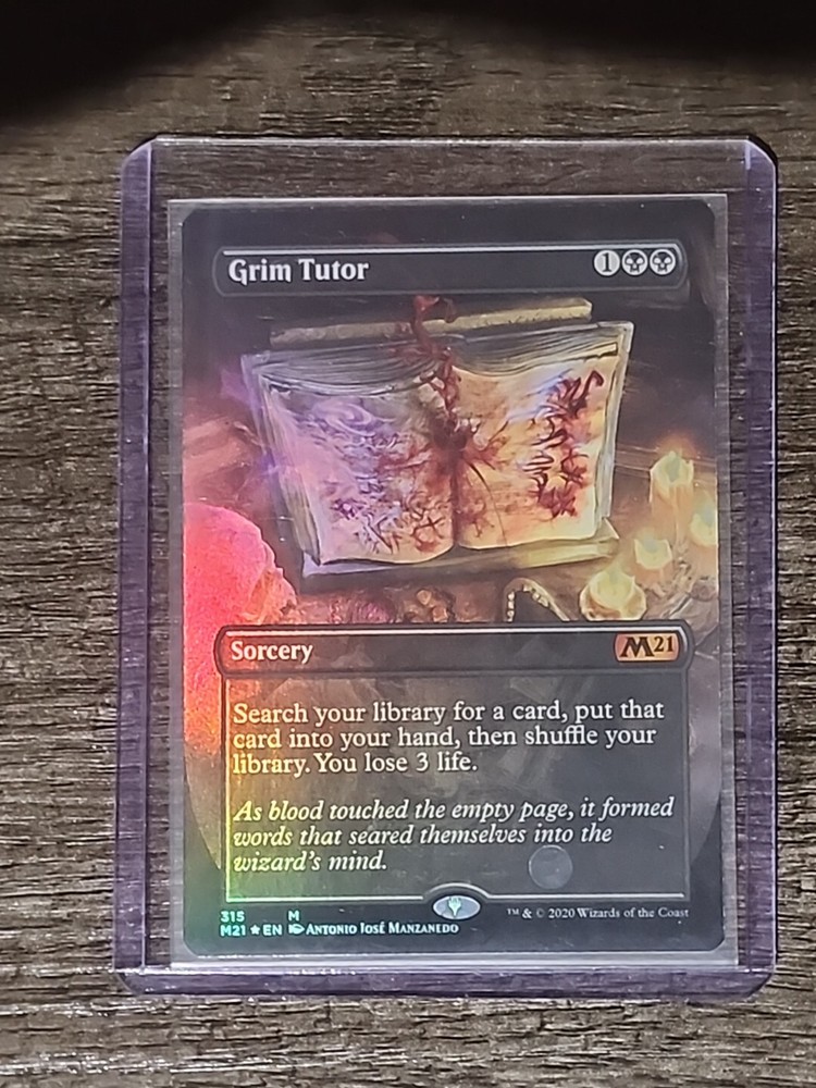 Grim Tutor Alternate Art Foil Core Set 2021 Collector Edition