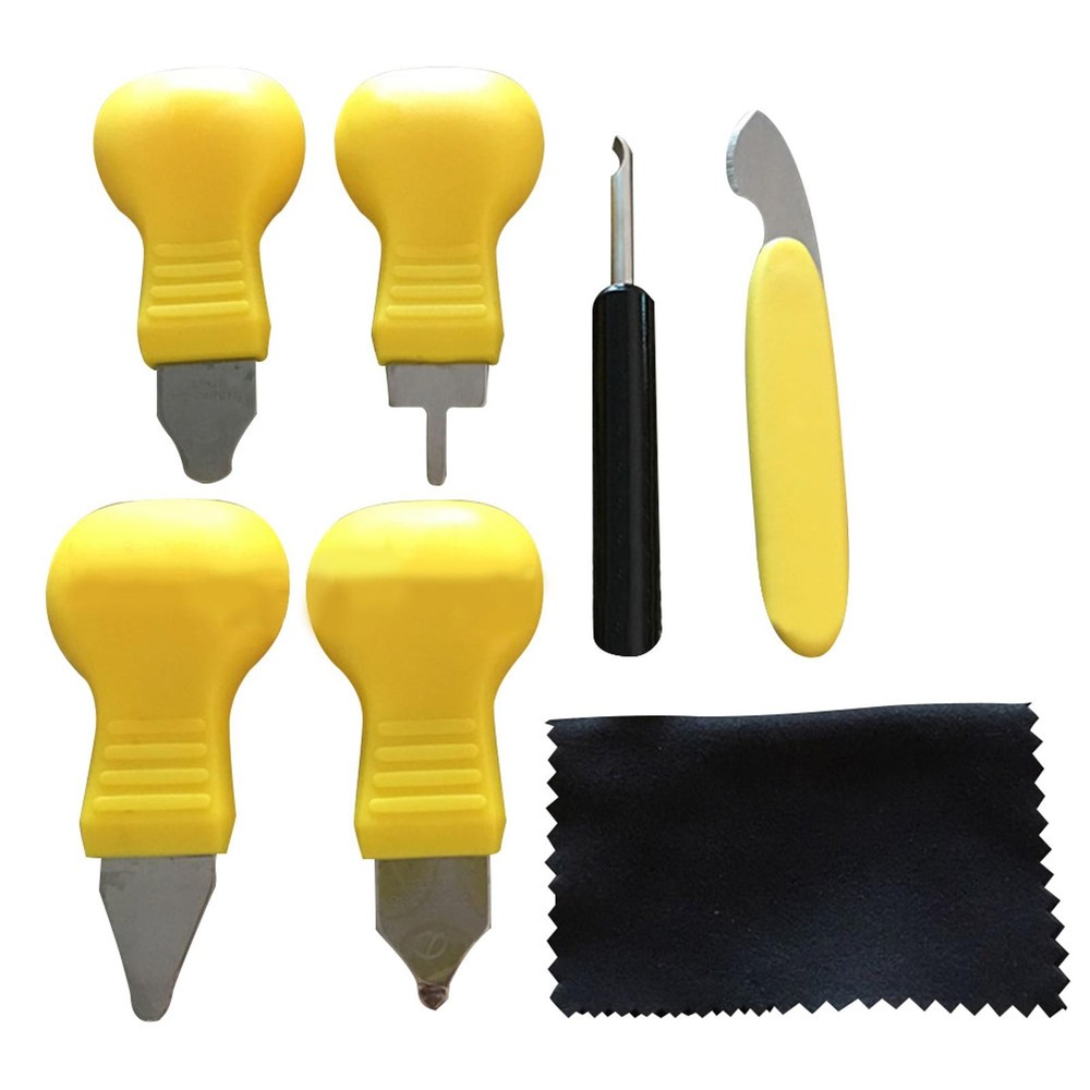 7-Piece Watch Back Case Opener Kit with Pry Blades for Watch Repair