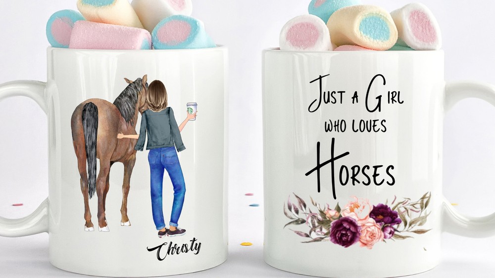 Custom Horse Mug Horse Lover Mug Best Friend Mug Bestie Mug Horse Mom Gift Gift