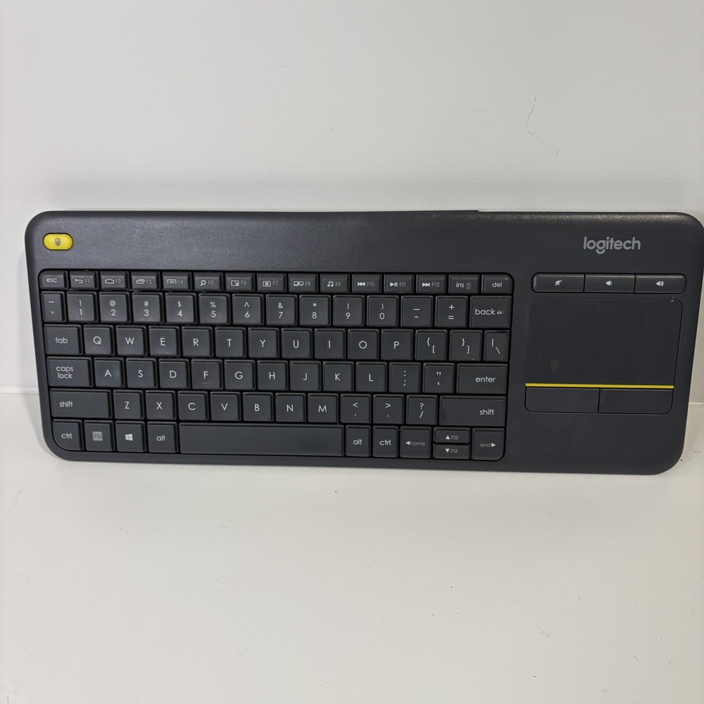 Logitech K400 Plus Wireless Keyboard for PC TV Laptop with USB Receiver