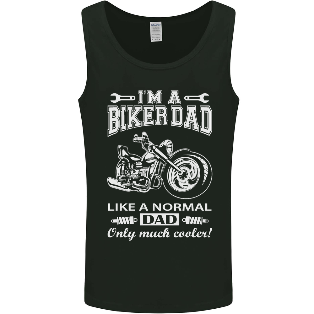 Biker A Normal Dad Fathers Day Motorcycle Mens Vest Tank Top