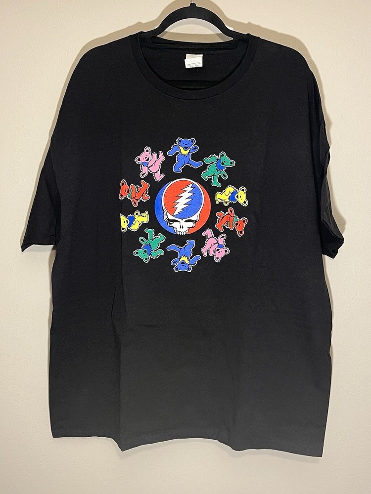Dead and Company 2023 Final Tour Skull Dancing Bears Graphic Tee Size 2XL XXL Dark Heather
