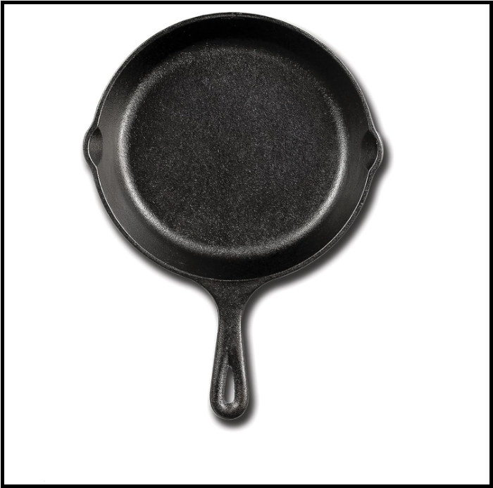 Lodge 6.5 Inch Pre-Seasoned Cast Iron Skillet with Teardrop Handle