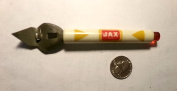1950's JAX BEER plastic handle bottle/can opener NEW ORLEANS