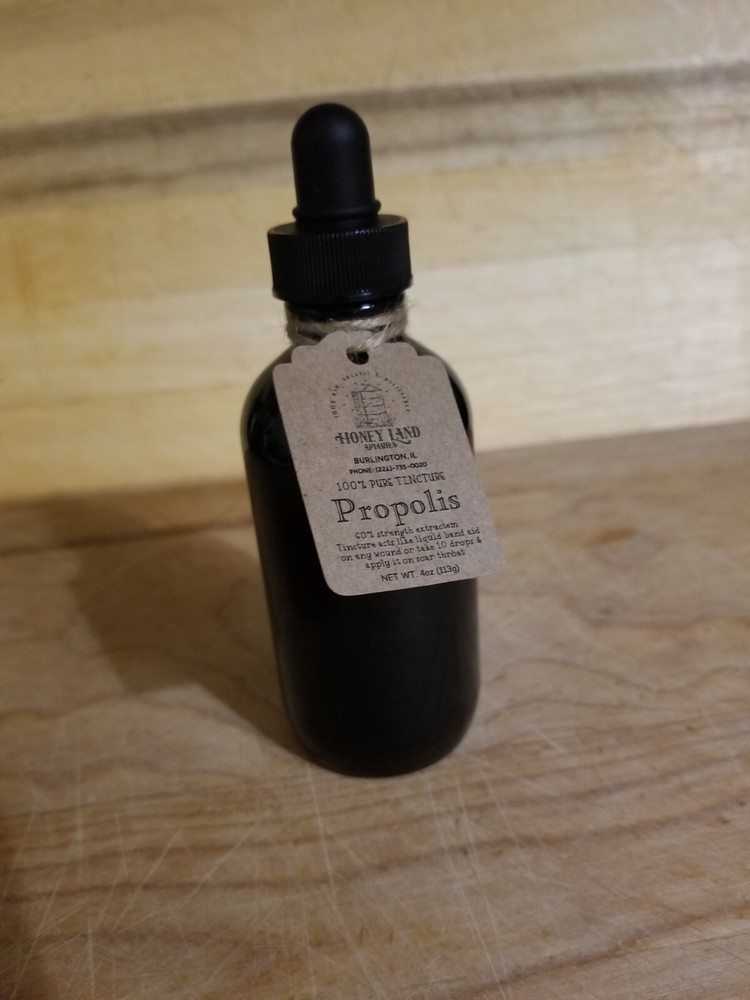 Propolis tincture - 50% extract - 100% Local Organic Unfiltered