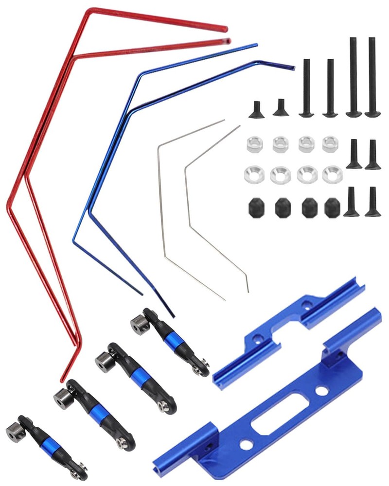 RC Aluminum Front and Rear Wide Sway Bar Kit Upgrades Part for 1/10 Slash 2WD...
