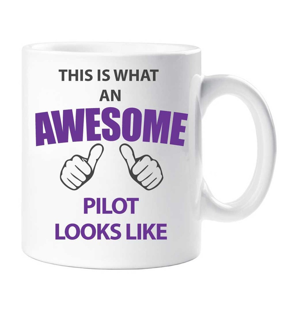 Pilot Mug Ceramic Gift Cup for Awesome Aviators