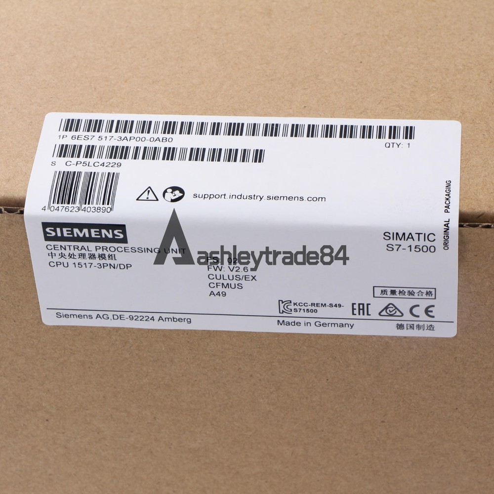 1PC New Siemens 6ES7 517-3AP00-0AB0 6ES7517-3AP00-0AB0