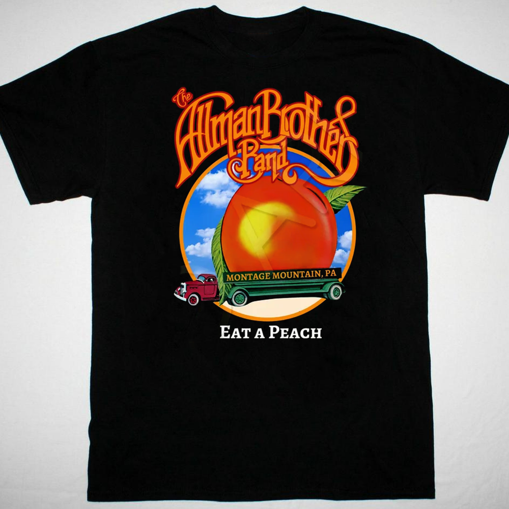The Allman Brothers band Eat a Peach Men T-shirt Black Cotton All Sizes XY346