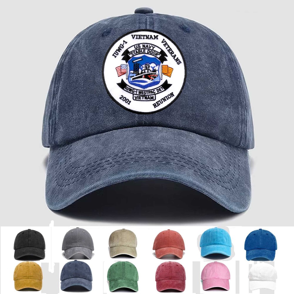 Custom Embroidered Hat IUWG-1 Inshore Undersea Warfare Group, Veteran Cap, Gift