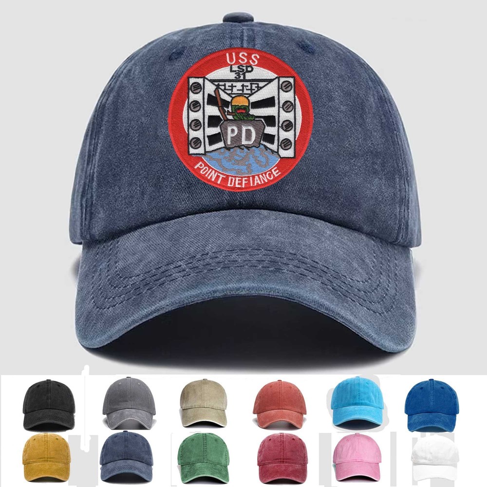 Custom Personalization Embroidered Hat LSD-31 USS Point Defiance, Veteran Cap