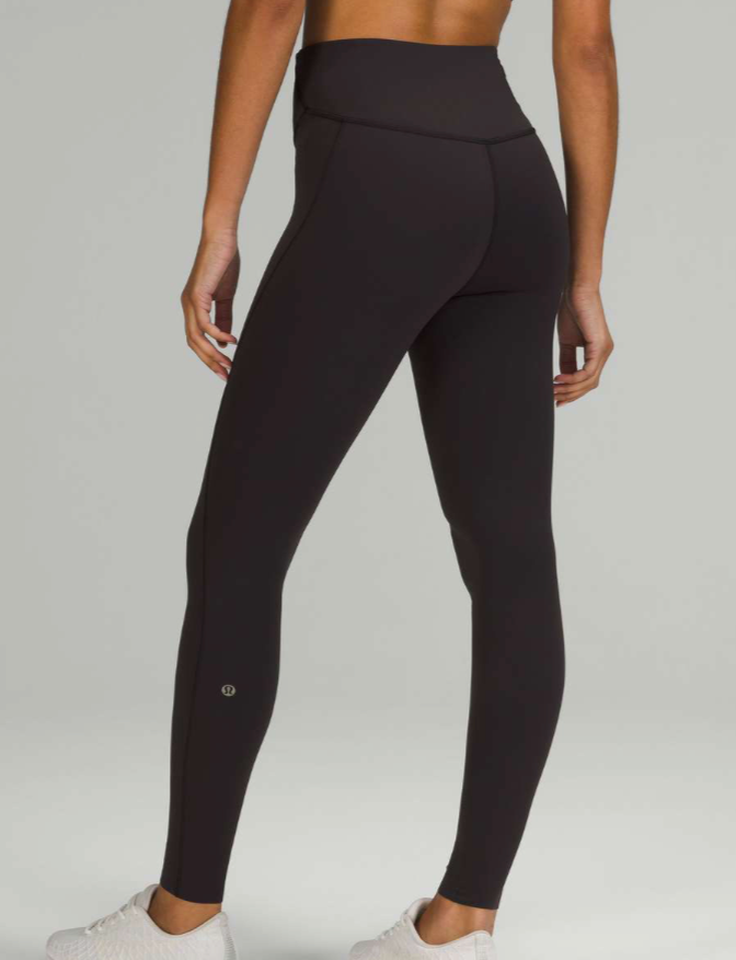LULULEMON Base Pace High Rise 28 Tight Black No Seam Size 8