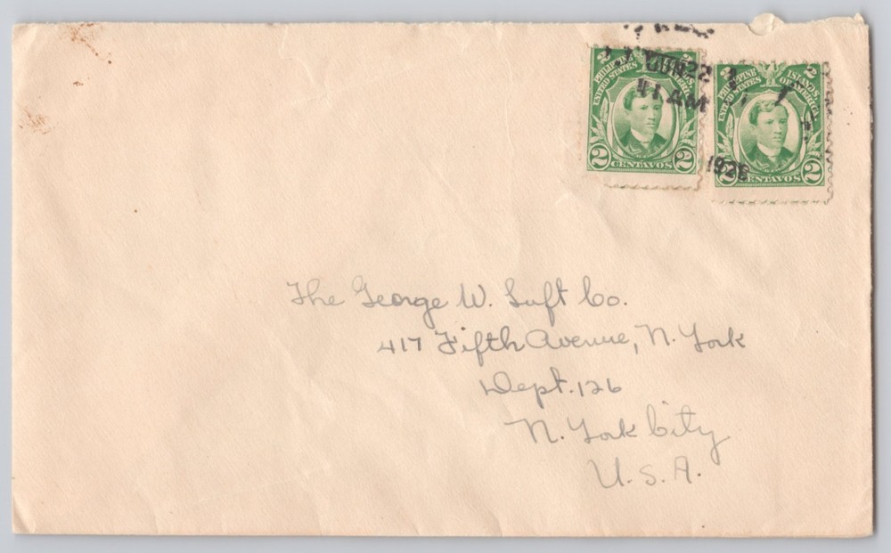 New York, NY 417 Fifth Avenue address to The George W. Guff Co 2c