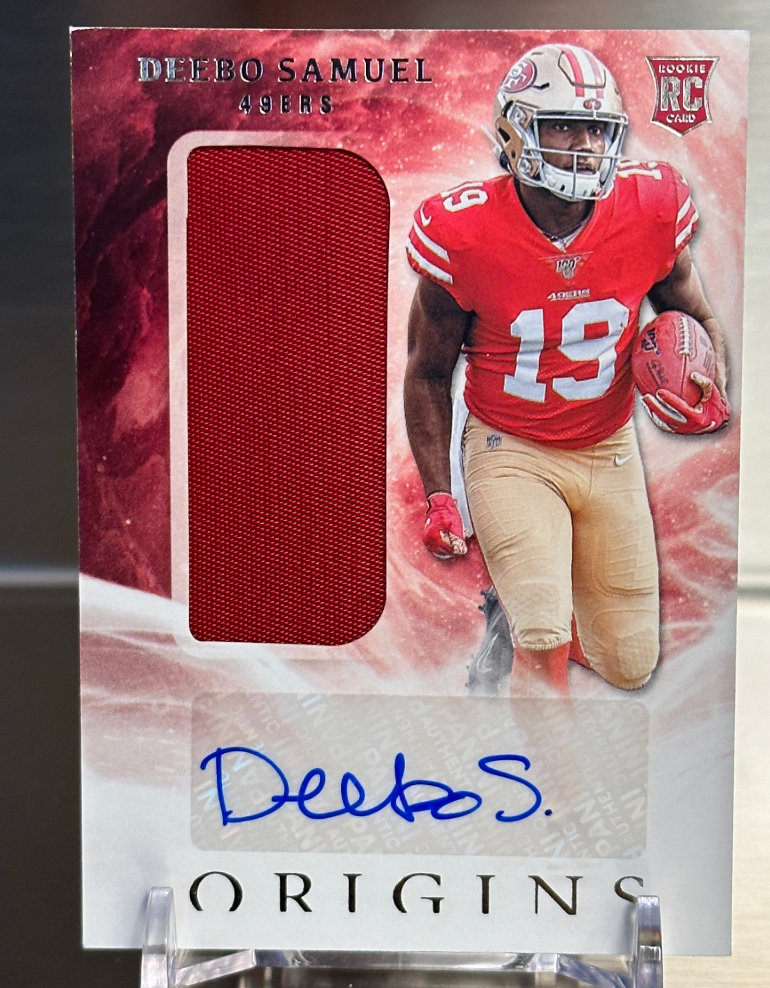 Deebo Samuel 2019 Panini Origins RPA Rookie RC Autographs Jersey #117 49ers -LY