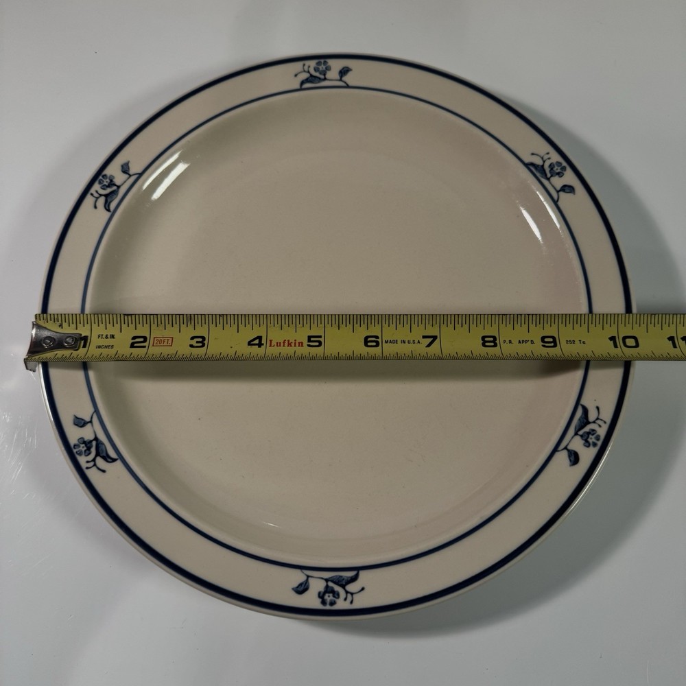 Vintage Scandia Blue Brick Oven Dinner Plate 10.25” Tung Guan China