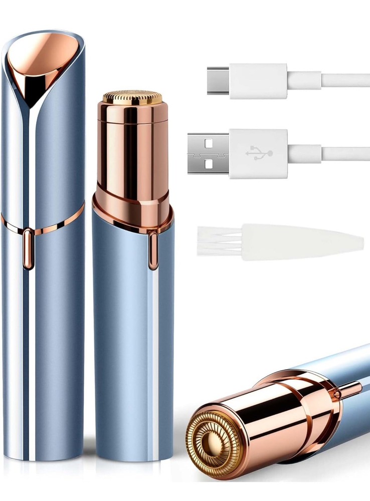 Painless USB Rechargeable Facial Hair Remover for Women