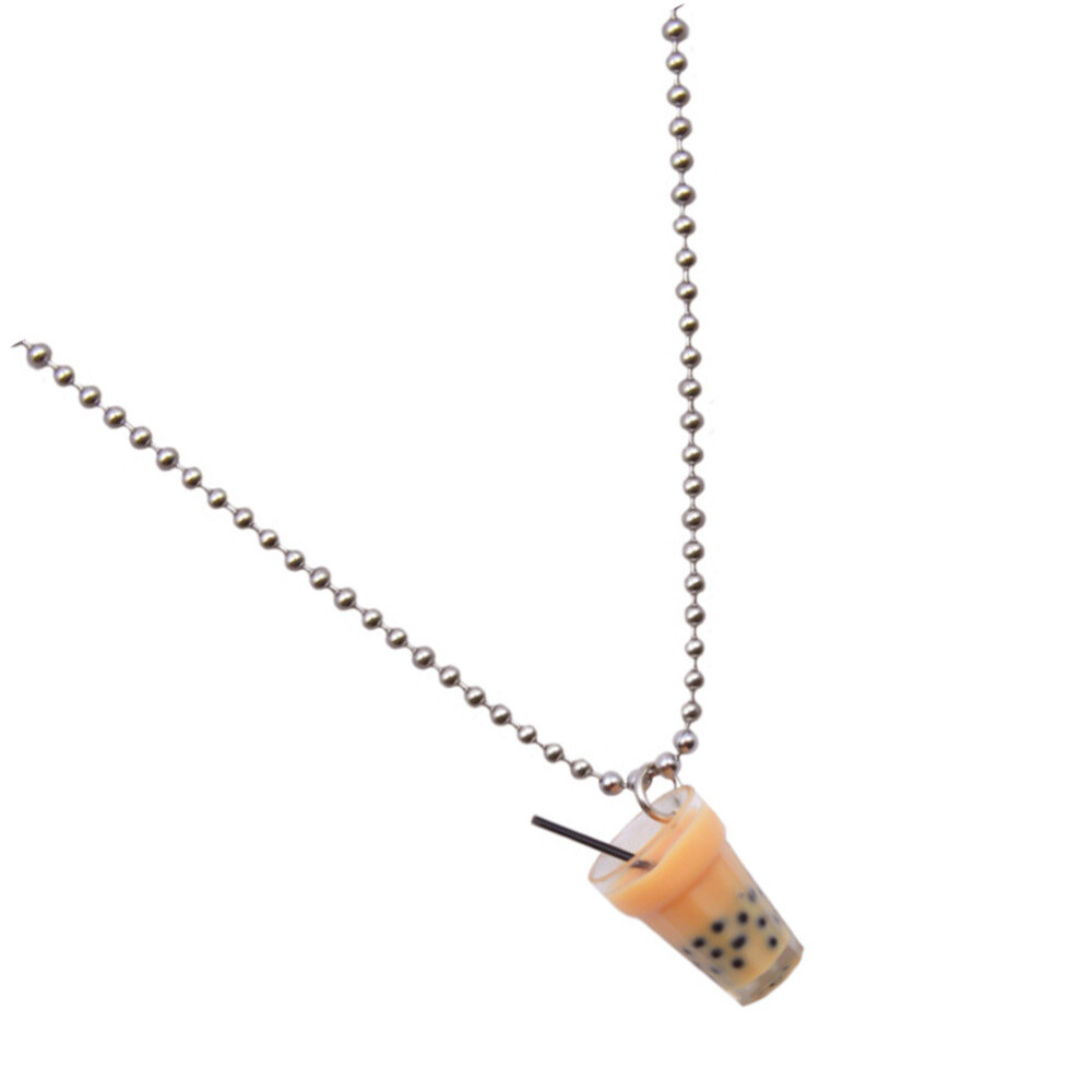 Universal Neck Adornment Pearl Milk Tea Necklace Noble Temperament