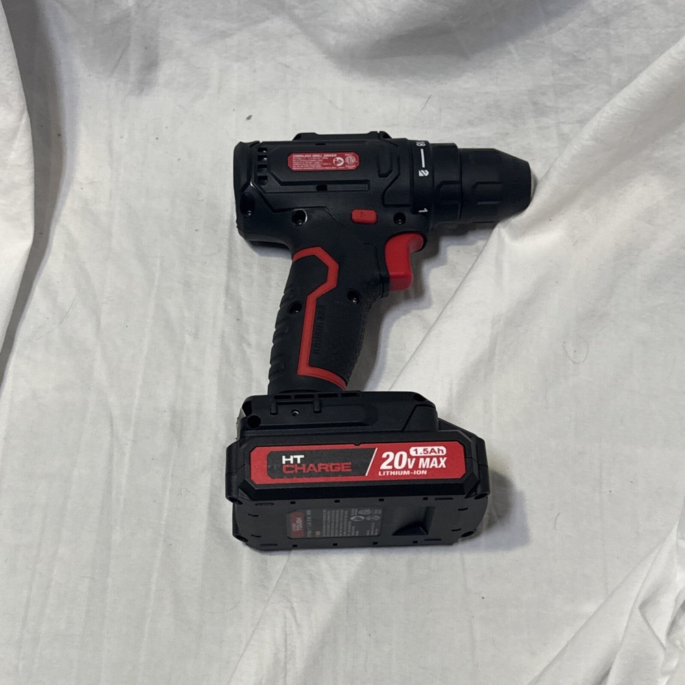 Hyper Tough 20V Max Brushless Cordless Drill Driver 80017 DRILL AND BATT - (YD)