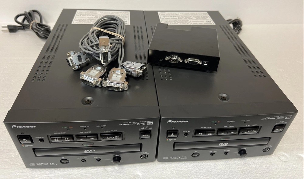 Pioneer DVD-V7400 Professional DVD Player Set of 2 No Remote Included