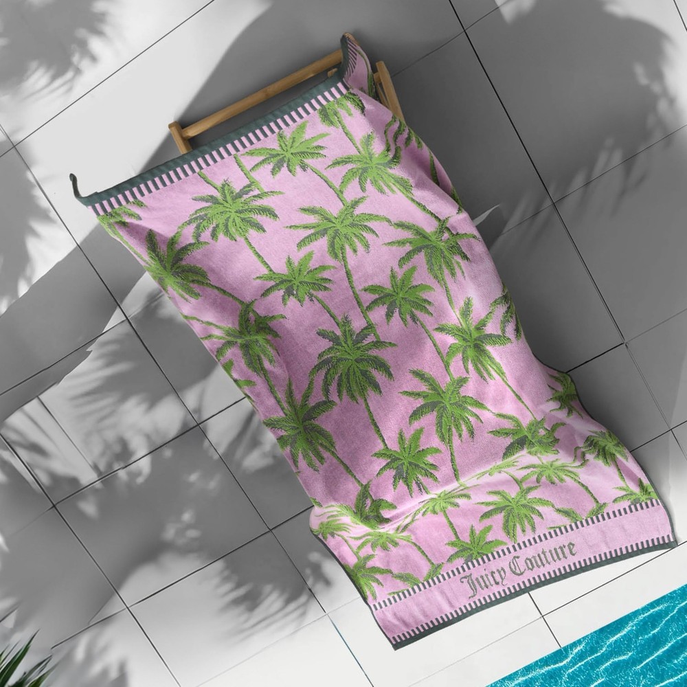 Luxury New Couture Palm Trees 100% Cotton Oversized Beach Towel 36x72 Soft Absorbent