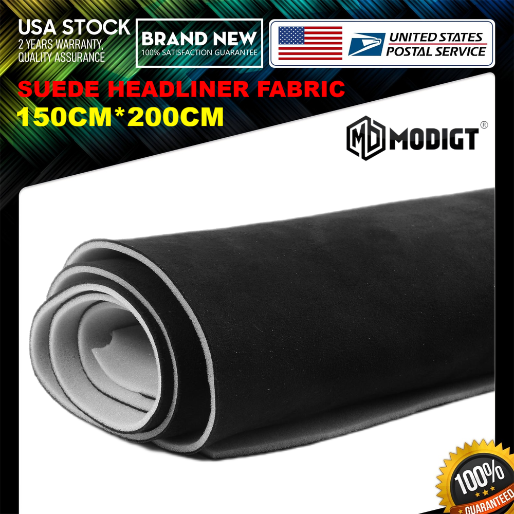 Foam Backed Suede Headliner Fabric Replacement Car Roof Aging/Faded/ 59''x79''