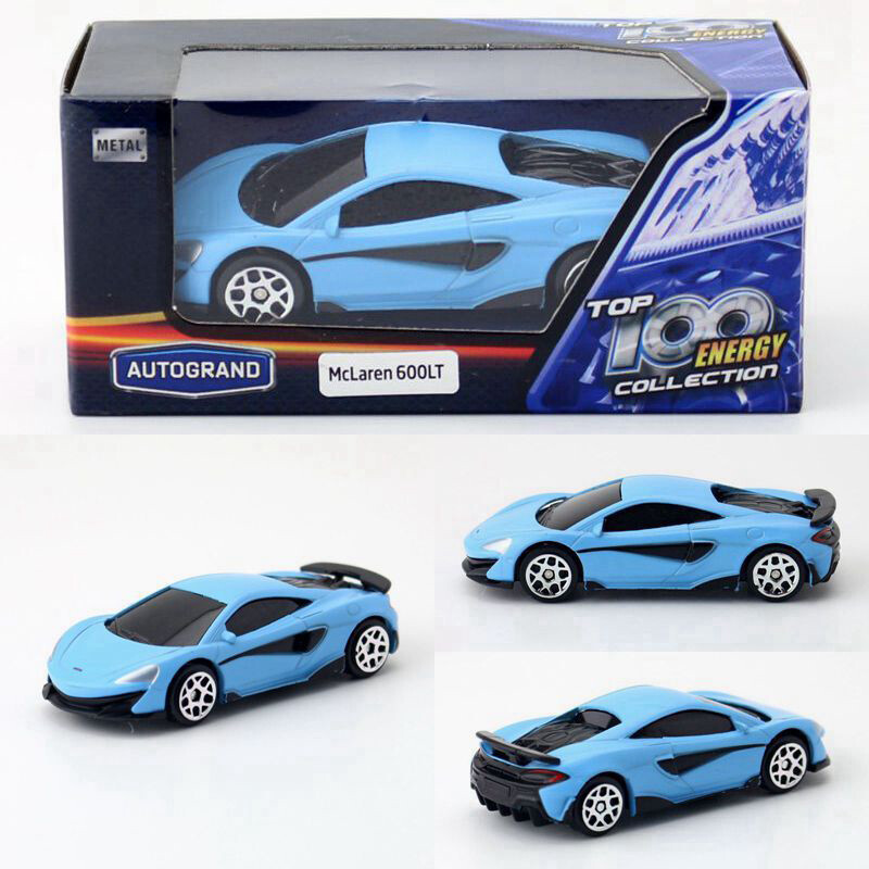 1:64 McLaren 600LT Model Car Diecast Toy Cars Toys for Boys Kids Gifts Blue