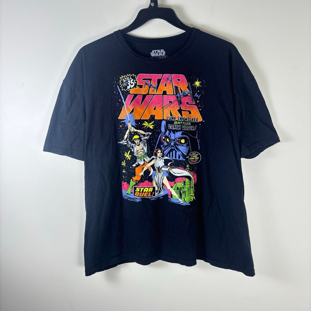 star wars mens streetwear retro graphic tee shirt size 2xl