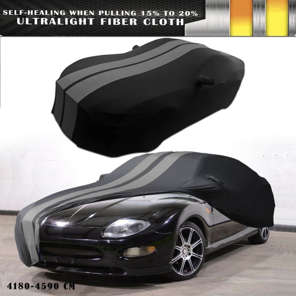 Satin Soft Stretch Grey Indoor Car Cover for Mitsubishi FTO Scratch Dustproof Protection
