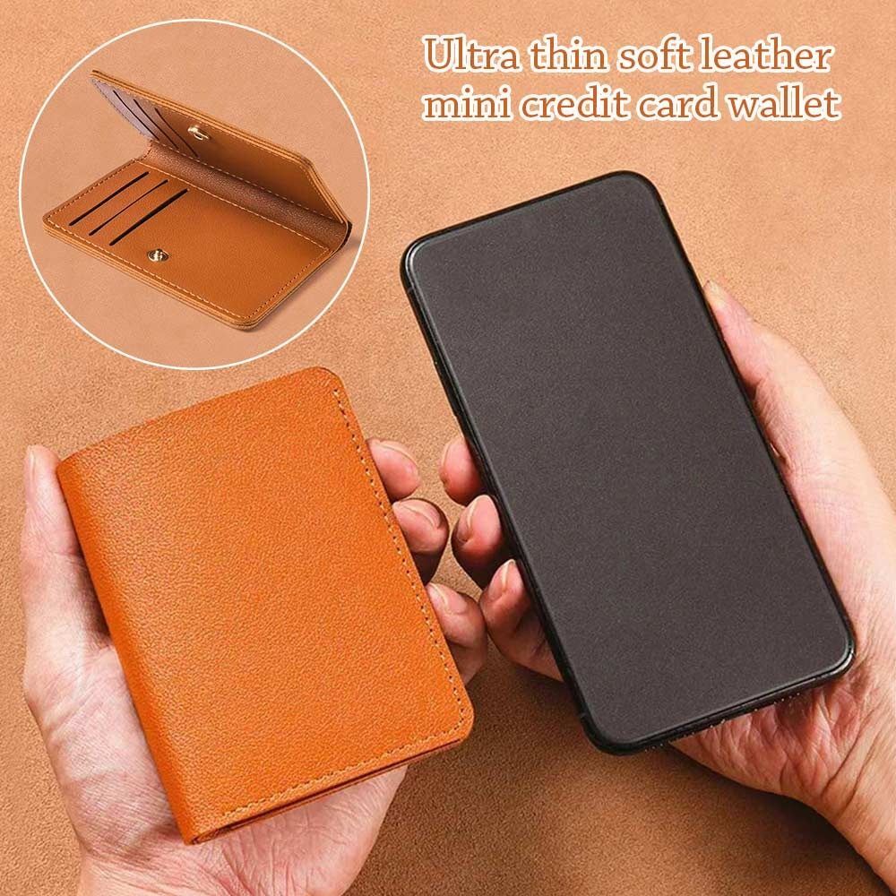 Slim Soft Minimalist Credit Card Holder Wallet for Men and Women  
