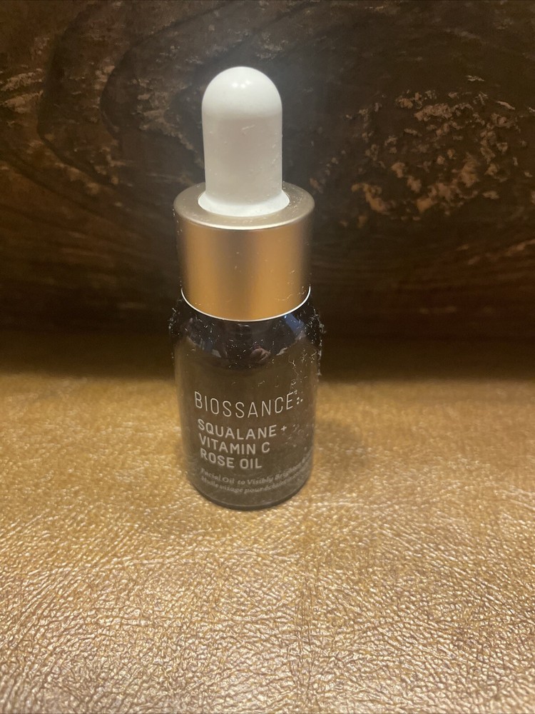 BIOSSANCE Squalane & Vitamin C Rose Oil for Radiant Skin 0.33 oz 10ml